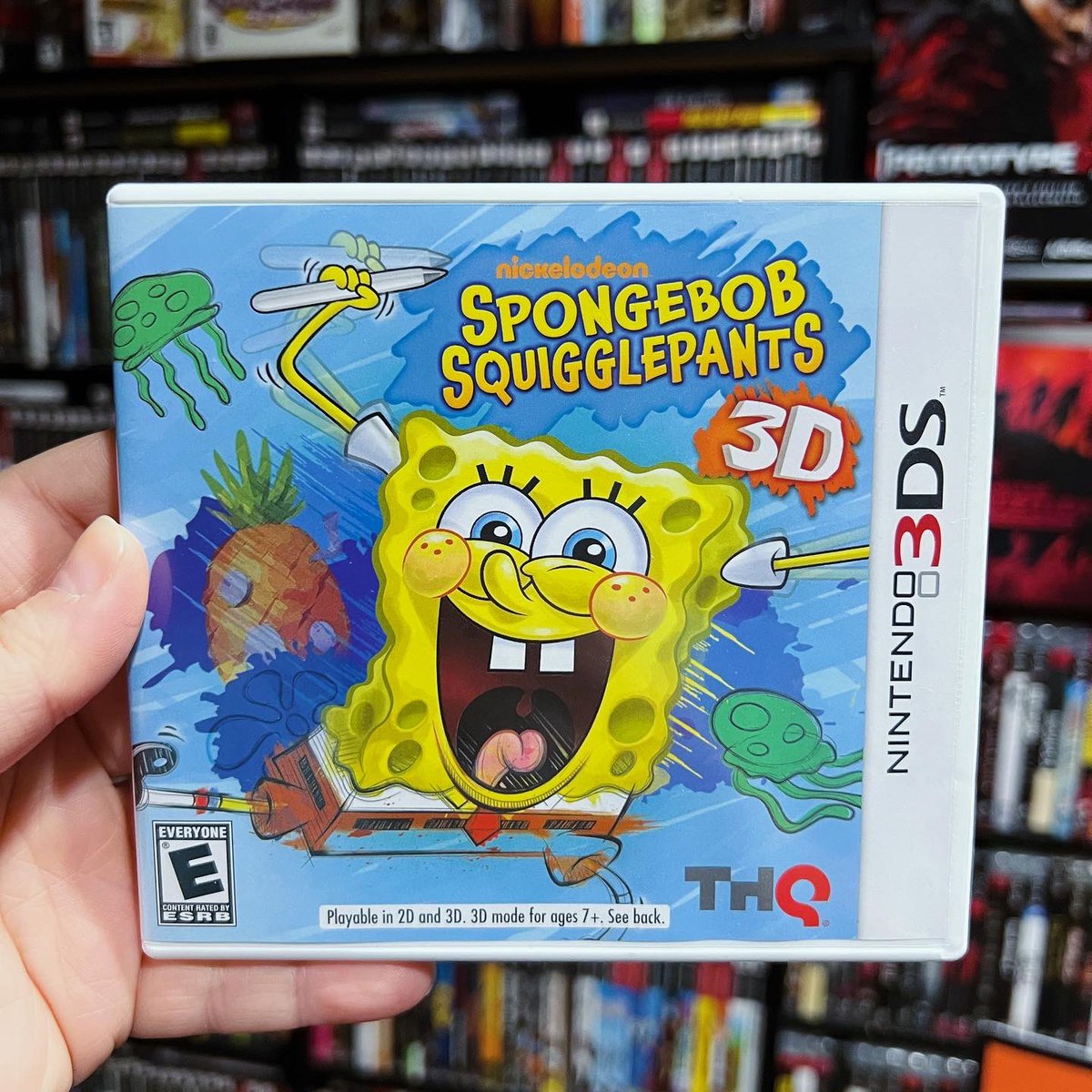 GamerAhmer's tweet photo. SpongeBob Squigglepants anyone?! #spongebobsquarepants #spongebob #videogames #nintendo #nintendo3dsgames #nintendo3ds #3ds #3dsgames #gameroom #gamerahmer #games #nickelodeon #nicktoons https://t.co/bJpOSyJZIH