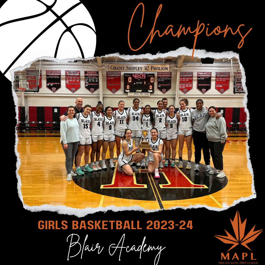Blair girls are taking home the 2023-24 MAPL Basketball Championship with a 95-64 win over Mburg! 🏀 @blairbucs