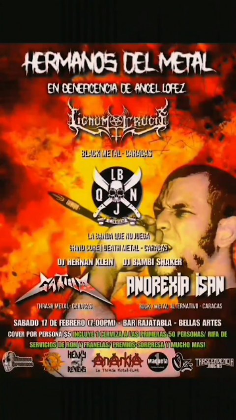 El sábado 17 de febrero de 2024, Caracas vibrará con lo mejor del rock y metal venezolano en un evento benéfico para apoyar a nuestro hermano Ángel López, vocalista de la banda Desmoterion (<a href="/desmoterion/">Desmoterion</a>). En un gesto altruista y organizado por amigos,… dlvr.it/T2cCDr