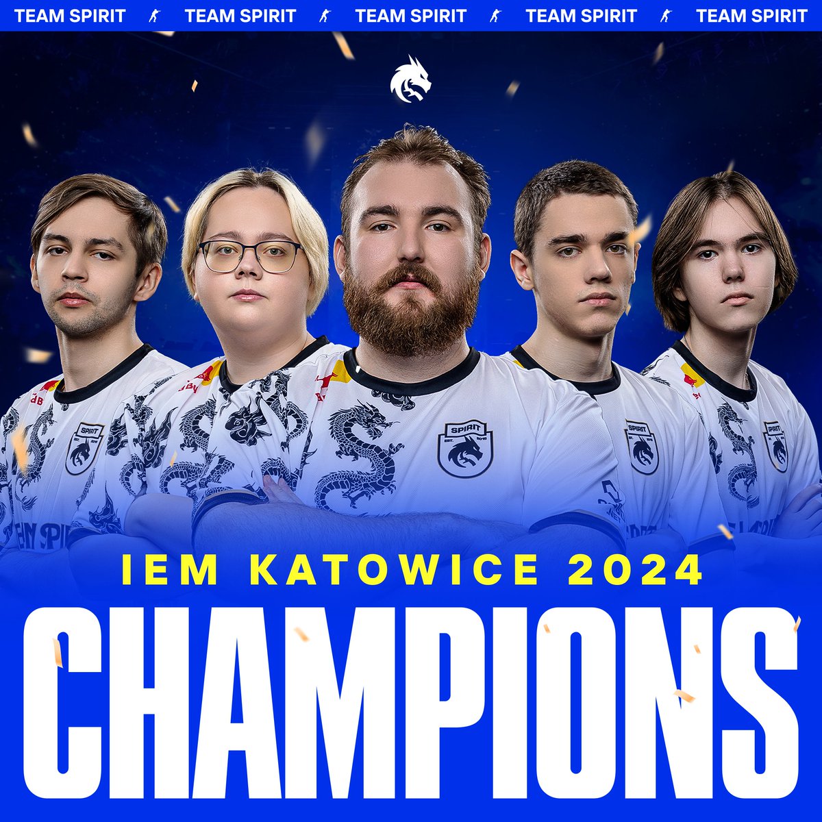 WE ARE YOUR IEM KATOWICE 2024 CHAMPIONS 🔥 Thanks to everyone for the support 🤍🖤 #SpiritCS #CS2 #IEMKatowice