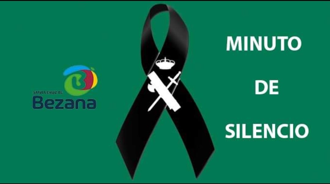 ⚫️ El Ayuntamiento Santa Cruz de Bezana convoca para mañana lunes, a las 12:00 horas, un minuto de silencio en la puerta del consistorio con motivo del asesinato de dos guardias civiles en acto de servicio en Barbate