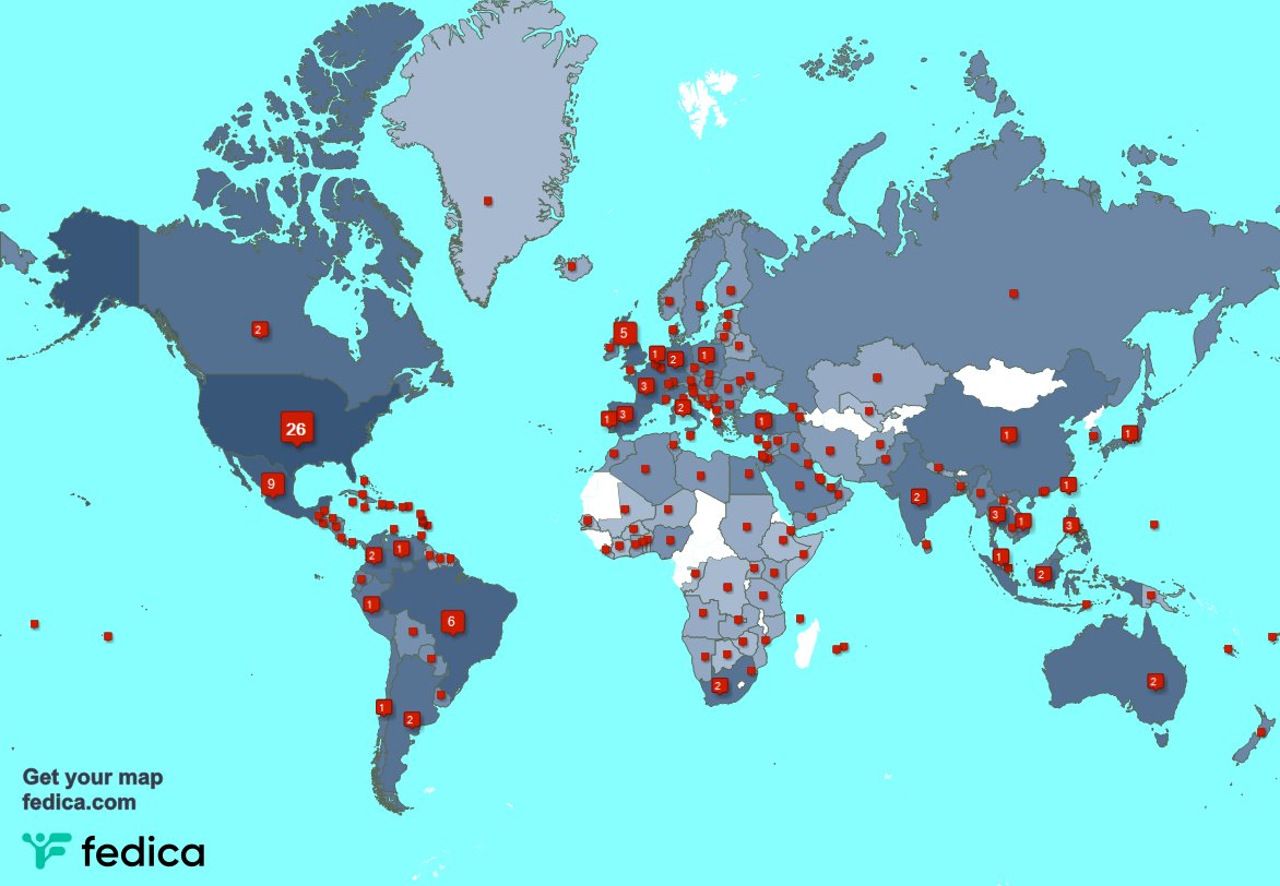 I have 262 new followers from Singapore, France, Malaysia, and more last week. See fedica.com/!AlcibiadeEroe