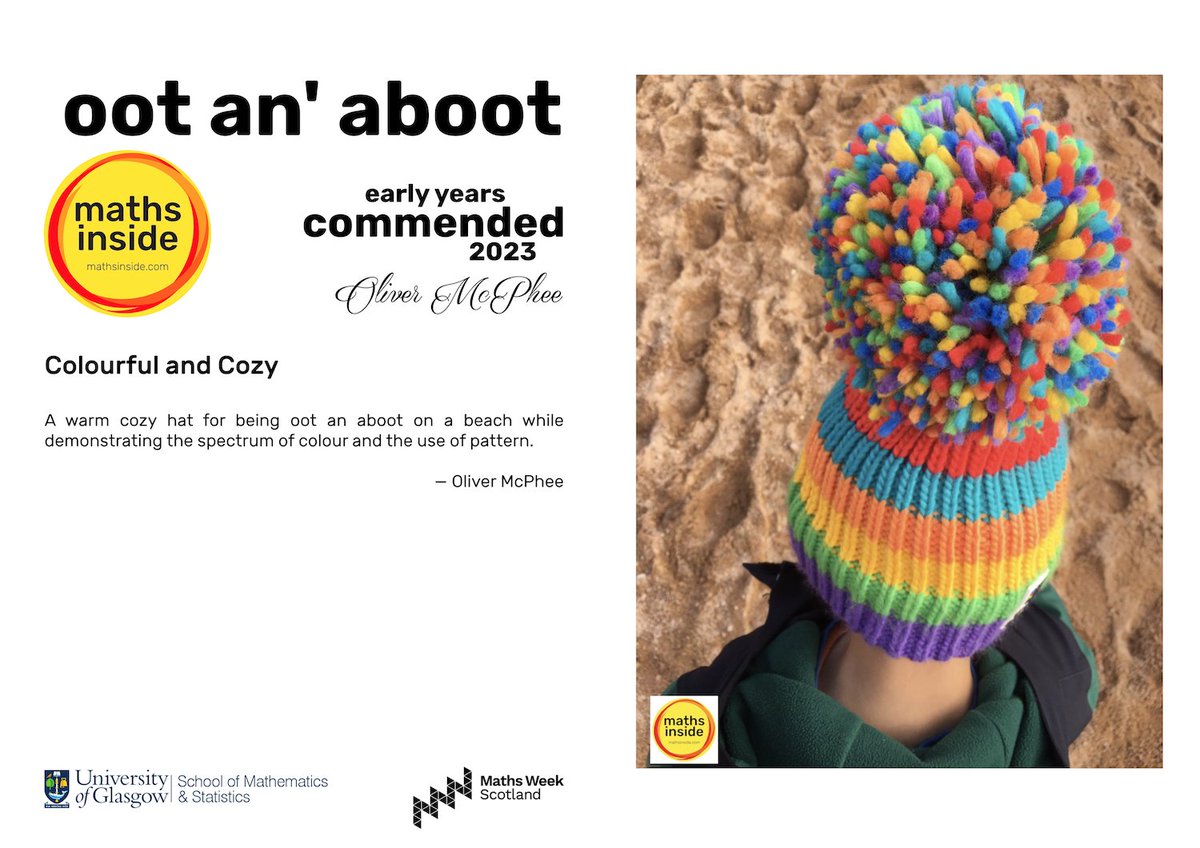 mathsinside's tweet image. *Colourful and Cozy* — Oliver McPhee (P1) @StBoswellsPS — Early Years Commended Entry 📸🎉 

@mathsinside #mathsinside #mathsinsideInMotion #maths #PhotoContest #MathsWeekScot @UofGlasgow @UofGMaths_Stats @mathsweekscot @tentivetodetail