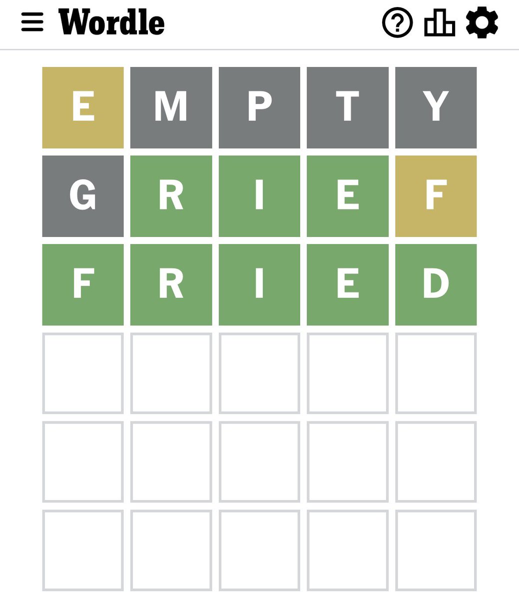 rachelryle's tweet photo. Anyone else use Wordle as a daily confessional? #winning https://t.co/MmHXev9QsE