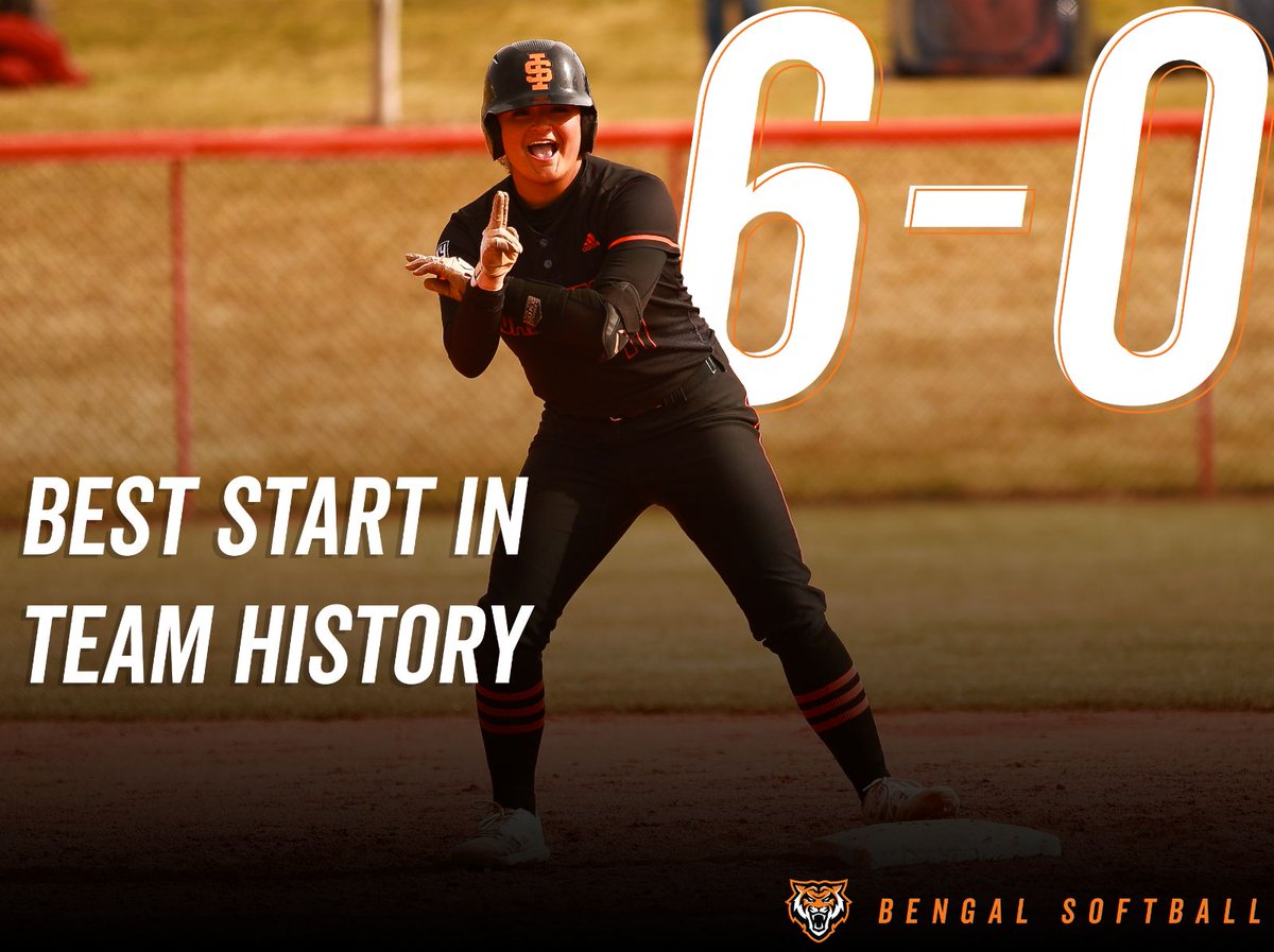 6️⃣-0️⃣ 🔥 The best start in Idaho State Softball History!

#RoarBengalsRoar