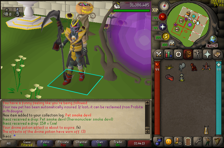 All Slayer pets :D!
Kraken: 2,938
Grotesque: 134
Cerberus: 768
Sire: 1,300 (11th Unsired)
Hydra: 3,539 (No claw)
Thermy: 4,751