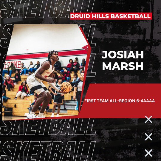 Congratulations to <a href="/Josiah_Marsh1/">Josiah Marsh</a> on being selected First Team All Region 6-4AAAA! Heart &amp; soul of our program! That hard work is always going to show! <a href="/KyleSandy355/">Kyle Sandy</a> <a href="/RYZEHoops/">RYZE Hoops</a> <a href="/Dre_IsReloaded/">🗣Dre Reloaded !</a> <a href="/TMarkwith14/">Trent Markwith</a> <a href="/JHillsman/">JHillsman</a> <a href="/GemsHoops/">Hoops Hidden Gems</a> @BracketSage <a href="/CoachJuke/">Coach Juke</a> <a href="/Relentless_Hoop/">Relentless Hoops</a>