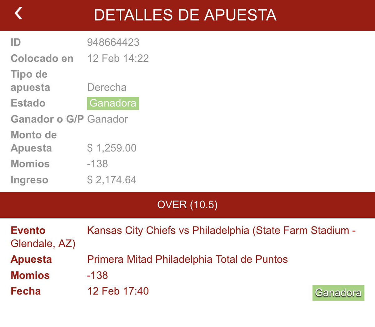 ElCordobesPicks's tweet photo. El SBLVII apostamos cerca de los $40,000 pesos, en 6 apuestas. Ganamos absolutamente todo! Este año estaremos duplicando lo apostado y ganaremos todo de nuevo. A pocas horas de empezar esto. Les dejo el link para que se unan.  #NFL #SuperBowl 

https://t.co/XJ5GiTID8s https://t.co/gyqCp20dJb