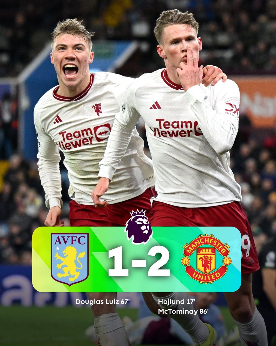 cagaileo2's tweet photo. 🥳MU 2:1 Aston villa 
Tham vọng top 4 và thần tài McTominay
Lì xì đầu năm cho anh em fan Mu 🥳🥳🥳 
#MUFC #AstonVilla #PremierLeague #redevil https://t.co/e787ukfGx7