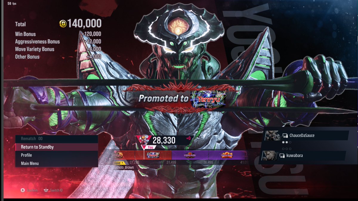 ChauceNoSauce's tweet photo. We made it to #Tenryu #TEKKEN8 https://t.co/sMwDAAyKZO