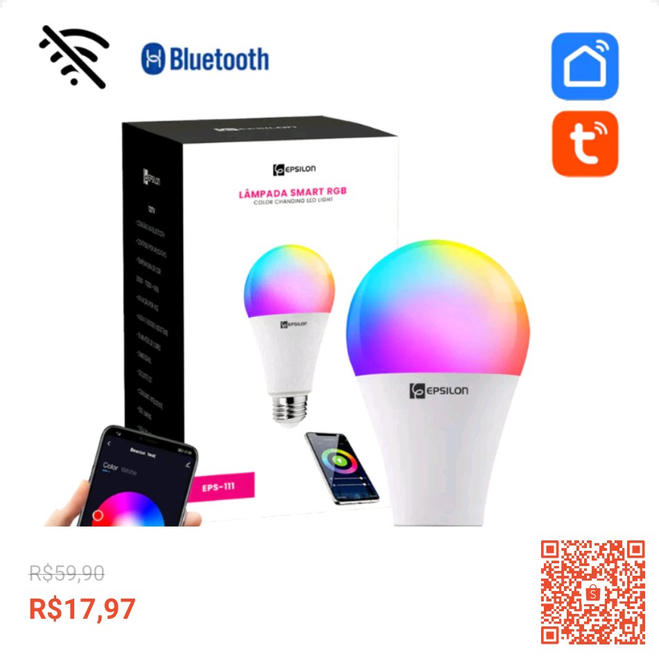JUNIORALBANI's tweet image. Lâmpada Smart Rgb Colorida Aplicativo com 70% de desconto!

R$17,97

Link do produto
#compreaqui
 shope.ee/3L2QJE2eA5?sha… #ShopeeBR