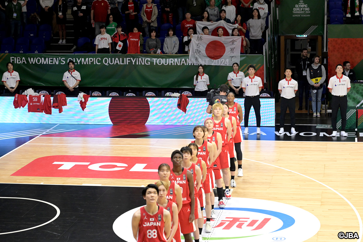 #AkatsukiJapan 女子日本代表
#FIBAOQT 最終戦
🇯🇵日本 86-82 カナダ🇨🇦
🖊️激戦を制し、パリ2024オリンピック出場権獲得！
山本麻衣選手MVP受賞 
japanbasketball.jp/japan/73551

#FIBAOQT #日本一丸 #バスケで日本を元気に #バスケ