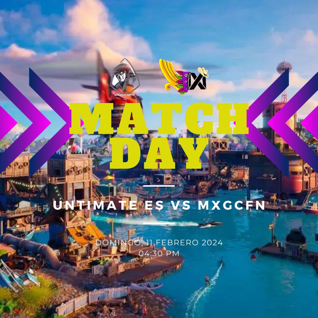 ClubTFCM's tweet photo. El equipo MXGCFN se enfrentará al equipo Ultimate Esports en Fortnite a las 4:30 pm hora MX. ¡Prepárate para una emocionante batalla! 🎮🔥 https://t.co/ItAusPeAOH