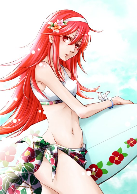 It's nice to go swimming sometimes, isn't it?

Personally, I prefer to surf. It's good training 

( #SeductiveSunday )