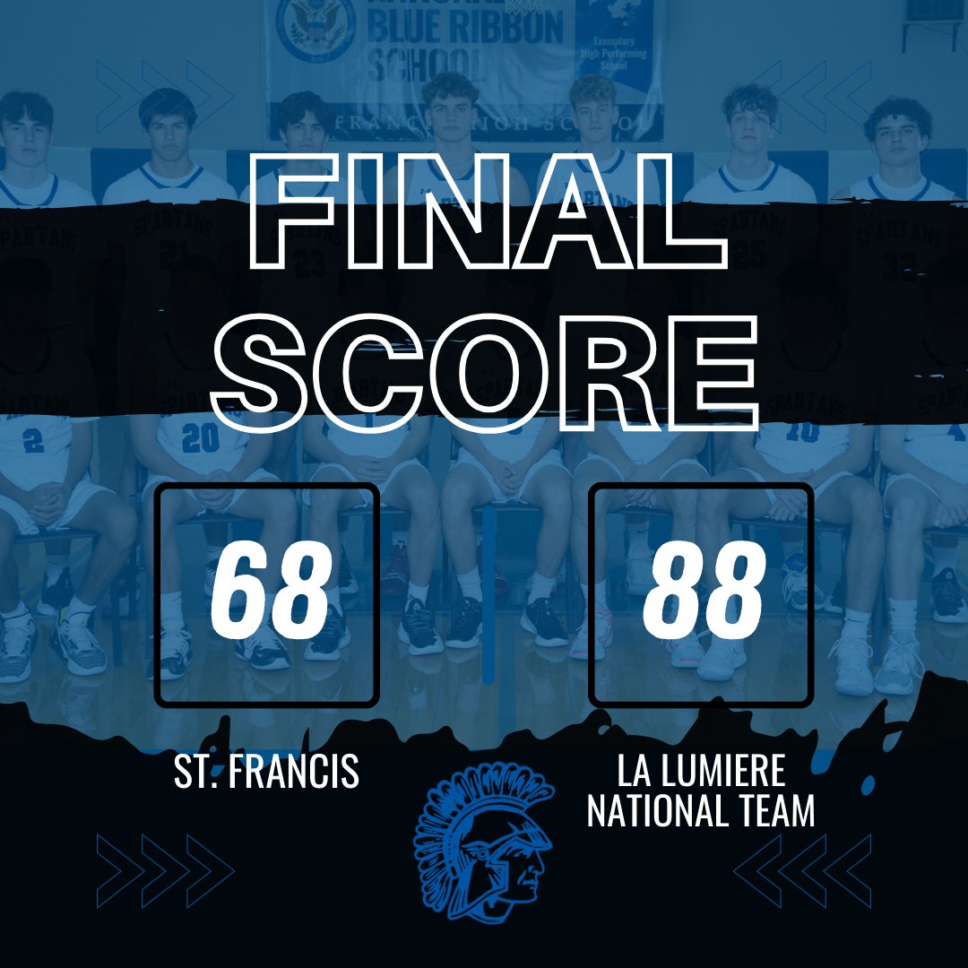 Spartans lose to La Lumiere’s National Team 68-88. #OneStandard McEwen: 20pts Cook: 10pts 📰: @michaelsobrien @joehoopsreport @dhpreps @KaneCountyPreps @HardwoodPrepsIL @ILHoopProspects @scottybscout @hsbballjg