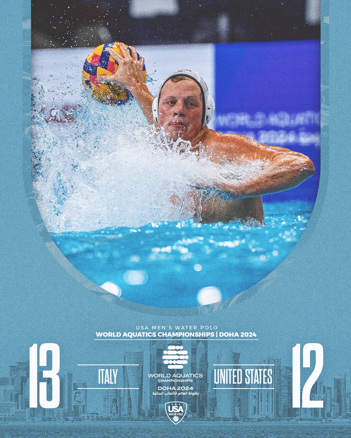 USA Water Polo on X: Team USA lost to Italy 13-12 in the