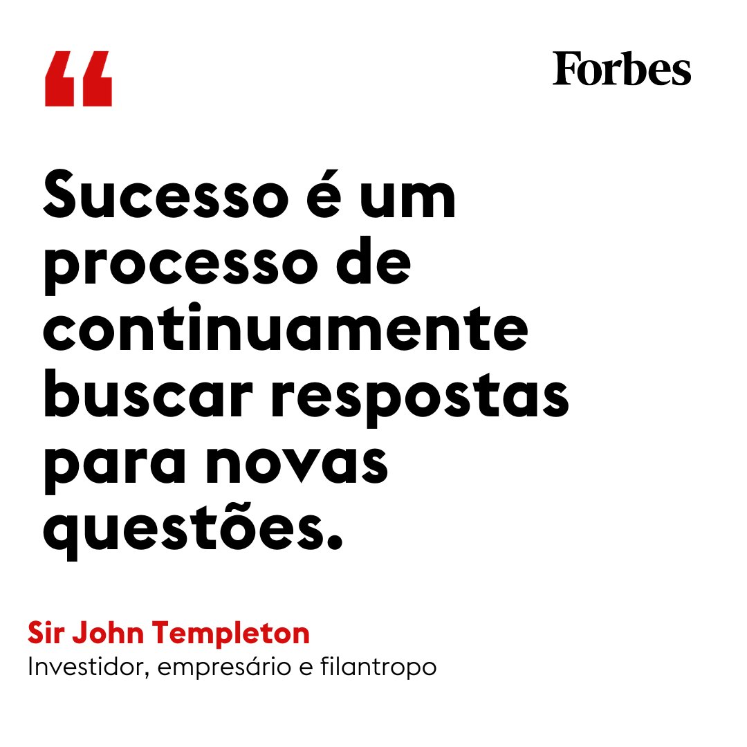 Sir John Templeton como investidor marcou a história do mercado financeiro, levando a máxima de comprar na baixa e vender na alta. 

#Investimento #FraseDoDia #Forbesbr #ForbesBrasil #Inspiração #Sucesso #Respostas