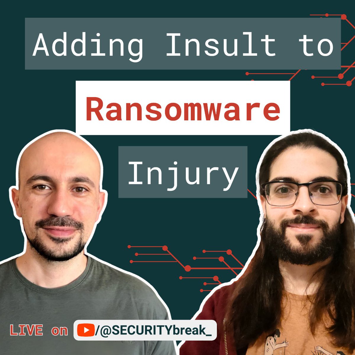 SECURITYbreak_'s tweet photo. Ready for another episode? Well, we are!

Tune in on Youtube for a new live podcast together with @pstirparo on Tuesday 13th February, 1pm CET (UTC+1)

Link on the first comment. https://t.co/aEzw5fk0dp