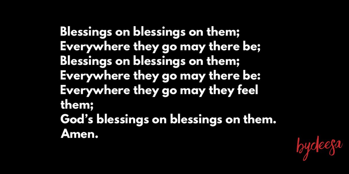 Today’s prayer/blessing for our beloved #HarryandMeghan is based on a gospel song called “Blessings.”
#SussexPrayerChain