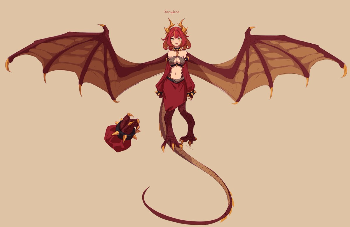ArtClade's tweet photo. @Vincher_VT It's Seraphina an original character, I try to design and post a new one with the current chinese Zodiac at around the start of the year. https://t.co/U1iQpQDDYW