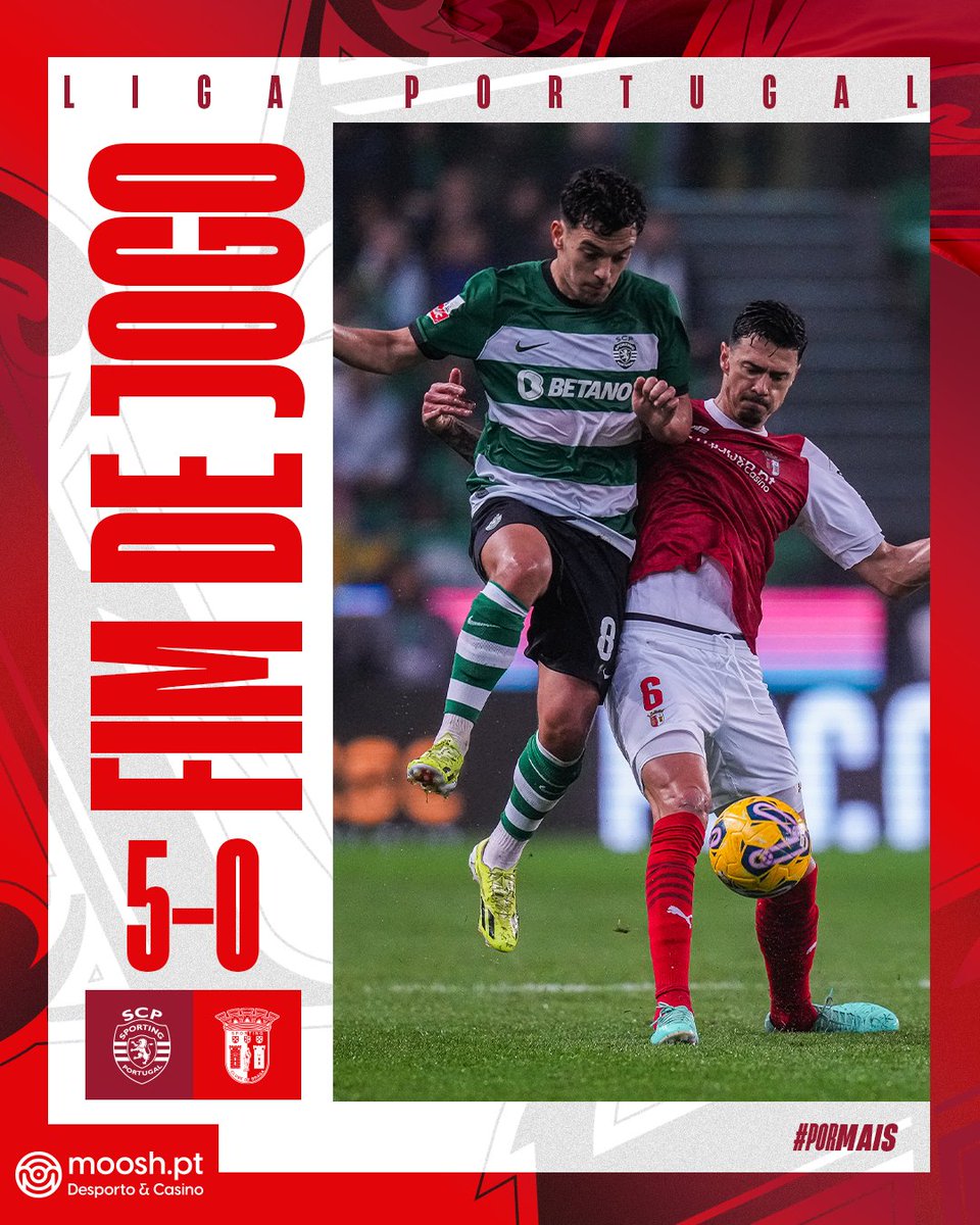 SCBragaOficial's tweet image. Termina a partida em Alvalade. 

#LigaPortugalBetclic | #SCPSCB