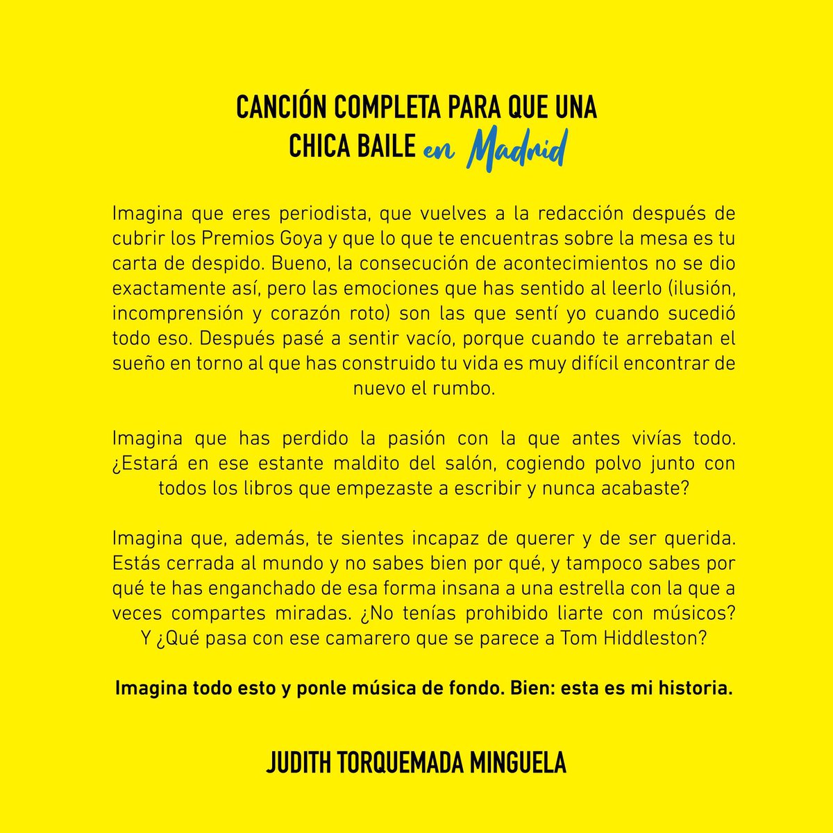 Canción completa para que una chica baile en Madrid

27 de febrero 💫