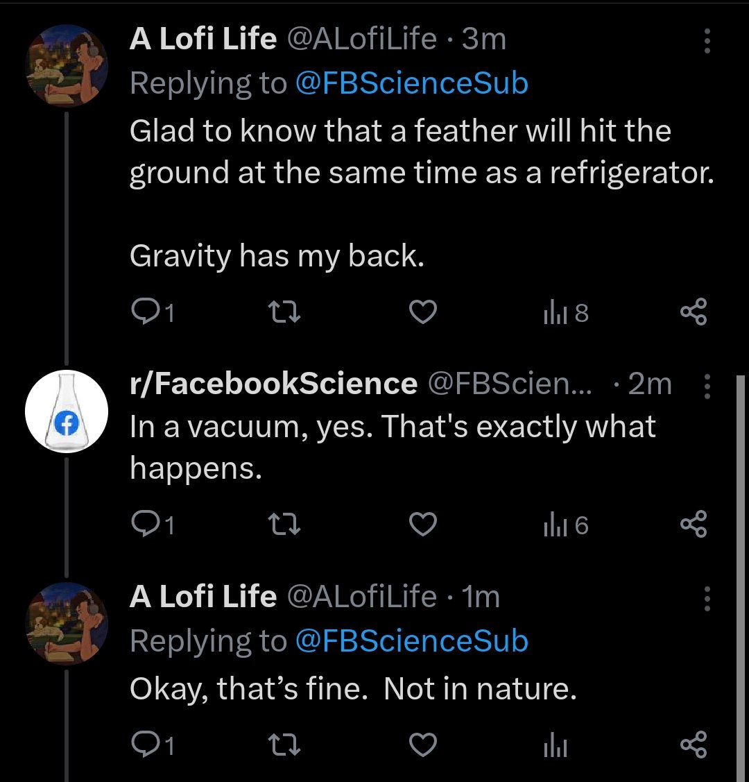 FBScienceSub's tweet photo. Nothing outside the atmosphere exists in nature, apparently.
#FlatEarthFails #facebookscience #Physicsfail https://t.co/cAtlHpjksX
