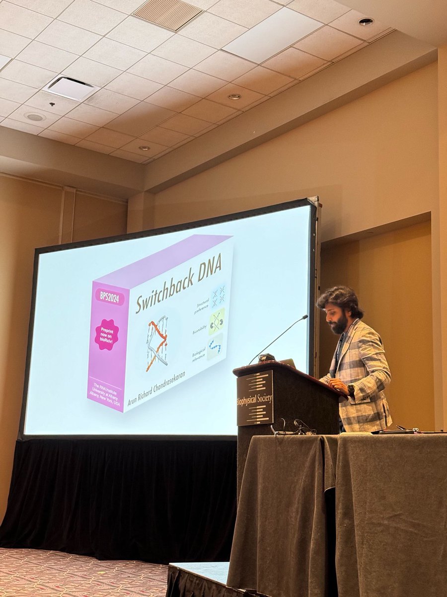 The RNA Institute (@thernainstitute) on Twitter photo Today at #BPS2024, <a href="/arunrichardc/">Arun Richard</a> gave a research talk on #switchbackDNA #RNAInstatconference Today at #BPS2024, <a href="/arunrichardc/">Arun Richard</a> gave a research talk on #switchbackDNA #RNAInstatconference
