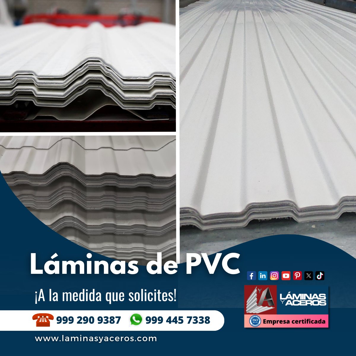 Laminasyaceros's tweet photo. ¡Contáctanos! ☎️999 290 9387 📱999 445 7338
📍 Calle 35 no 271-D x 16 y 16-A Col. Santa María, Mérida, Yucatán, México, 97138
🕛 Lunes a Viernes 8:00 am a 6:00 pm y Sábados 8:00 am a 2:00 pm
#LáminasdePVC #Termicas #Aislantes https://t.co/DN6KR2xXe1