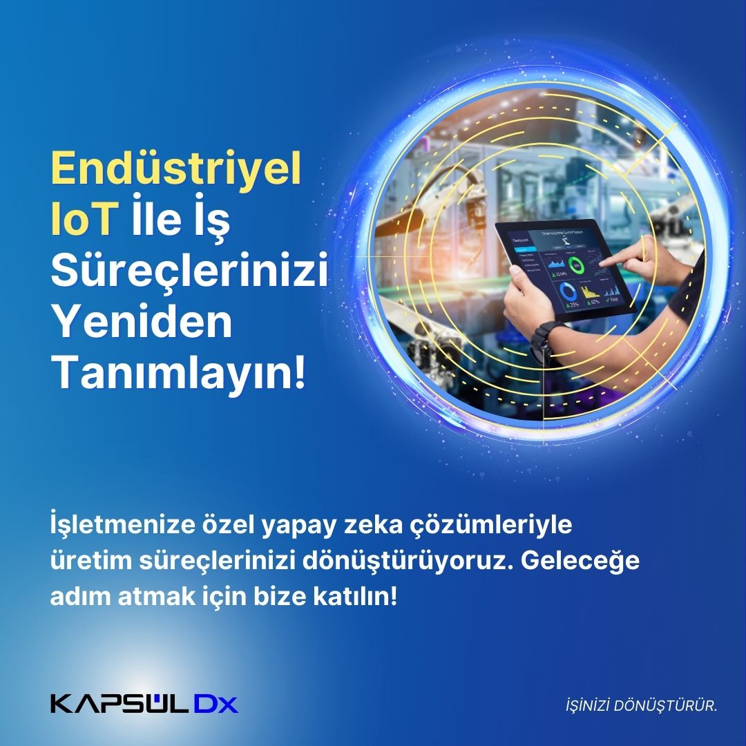 ⚙️ 🤖 İşletmenizin üretim süreçlerini daha etkili yönetmek ve optimize etmek için Endüstriyel IoT çözümlerini keşfedin.

Bilgi alın:
🔗bit.ly/3OE4egb

#KapsülDx #İşiniziDönüştürür #GeleceğinŞirketi #Endüstri #IoT
#EndüstriyelIoT #Üretim #Efficiency #CompetitiveAdvantage