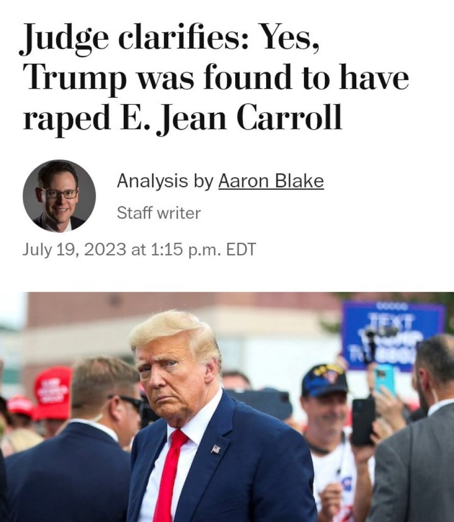 '86% of Americans' know Trump is a RAPIST!