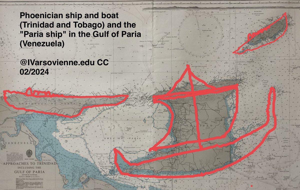 IVarsovienne's tweet photo. @anandaos Aristotle ascribed the invention of the quadrireme (Latin; GK: tetrērēs) to the #Carthaginians from todays #Tunis (w/geoglyphic representation of 10x10 km # others in #Africa before 3,587 BC). #Phoenician #PlinytheElder #Trinidad #Tobago #Venezuela #FortunateIsles #Senegal #Dakar https://t.co/4ER3VOUuY1