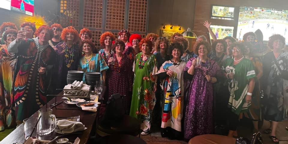 goody4you's tweet photo. Letting our inner Helen shine. #RoperRomp #MrsRoper #ThreesCompany #StanleyCup https://t.co/gjj6rrgUAz