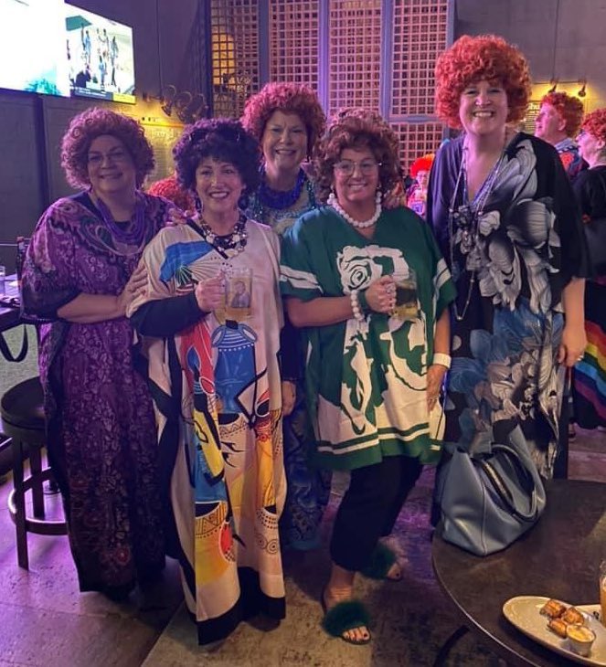 goody4you's tweet photo. Letting our inner Helen shine. #RoperRomp #MrsRoper #ThreesCompany #StanleyCup https://t.co/gjj6rrgUAz