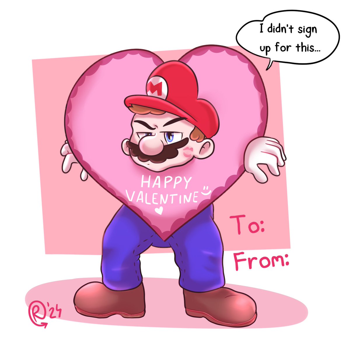 Here's a card for your loved ones XD

#mariobros #supermario #nintendofanart #supermariobros #Mario #supermariobrosfanart  #cutemario #cutemariosbros #supermariofanart #1upboys #1ub #smb #smbcomic #1upboyscomic #1ubcomic #valentinesday #happyvalentine #vday #valentinesdaycard