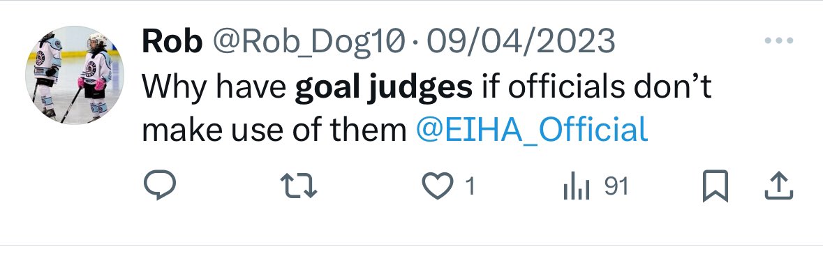 Rob_Dog10's tweet photo. @InvictaDynamos @EngIceHockey said it in April last year and remains relevant today. No point in having someone sat performing the role if they’re not going to be used and trusted!! https://t.co/SzXtf515T9