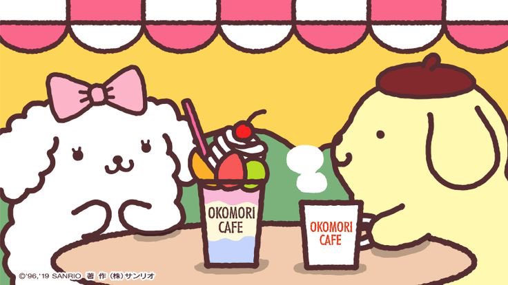 sanriodaily's tweet photo. pompompurin and macaroon 💫 https://t.co/3vLVugpM03