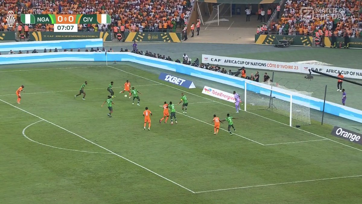 DigitalTvUg's tweet photo. 📸 - Opportunity for Adingra but the shot goes wide. Strong start by Ivory Coast.
Nigeria Vs Ivory coast Live Stream Now In AFCON 2023
Nigeria 0-0 Ivory coast
#NGACIV #AFCON2023Final #AFCON2024 #TotalEnergiesAFCON2023 #AFCON2023 #drissmedia https://t.co/7Y0GXjjZfd