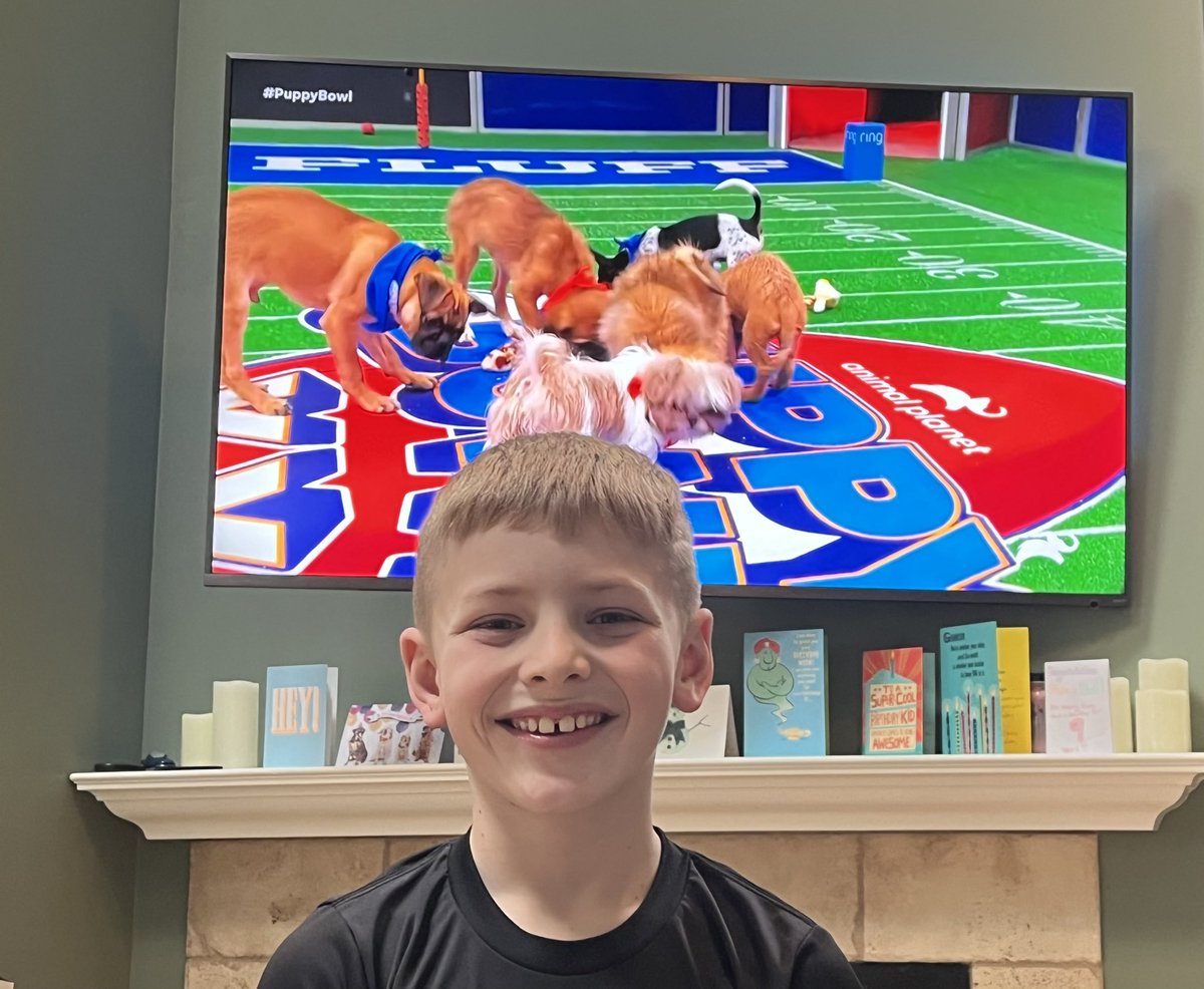 My son says Go Fluffernutters! #PuppyBowl