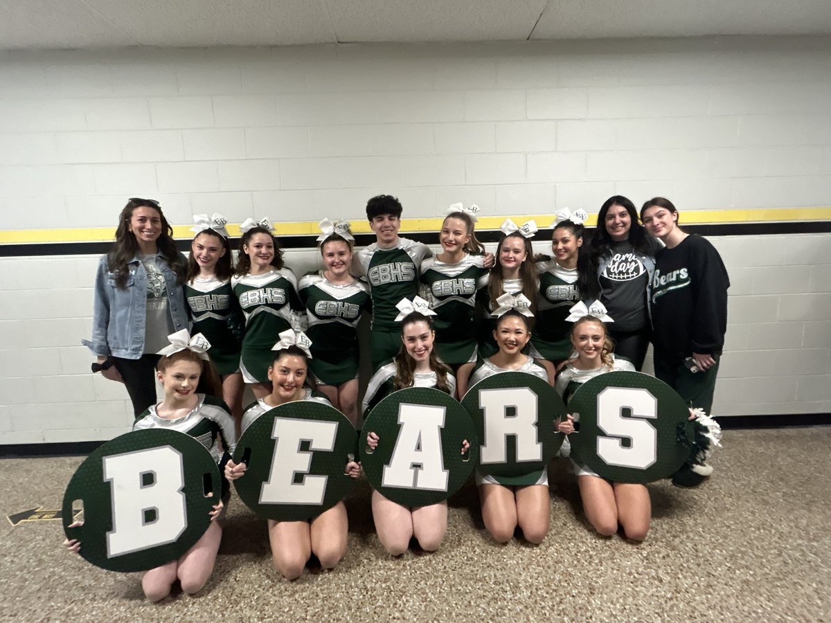 EBHS CHEERLEADING - Coach Rosner (@ebhsbearscheer) on Twitter photo 1st place AND we achieved ONE of our final two goals for the season hitting a perfect routine. So proud of this team. Always working hard to improve, get along and have so much fun together! 🐻💚<a href="/EB_Athletics/">Bears Athletics</a> @EBHSprinc <a href="/EBPublicSchools/">East Brunswick Public Schools</a> 1st place AND we achieved ONE of our final two goals for the season hitting a perfect routine. So proud of this team. Always working hard to improve, get along and have so much fun together! 🐻💚<a href="/EB_Athletics/">Bears Athletics</a> @EBHSprinc <a href="/EBPublicSchools/">East Brunswick Public Schools</a>