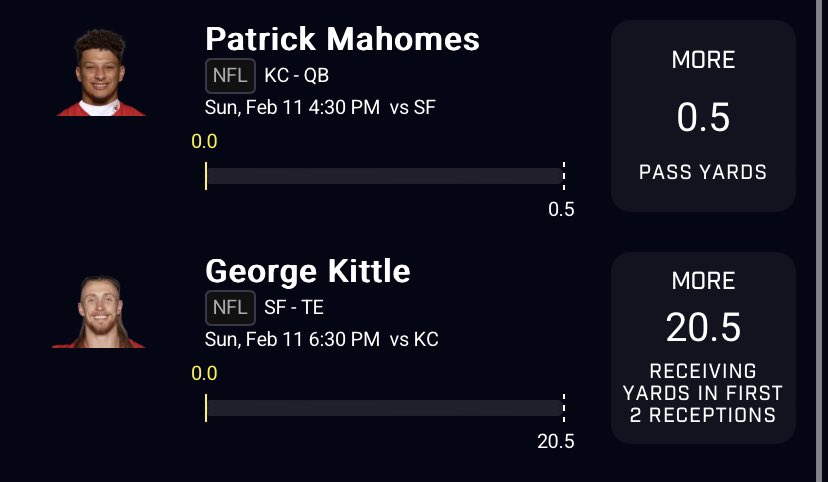 antikash1's tweet photo. My other half on this, Kittle averages 15 YPC this year, and every time I watch the 9ers I feel like he catches bombs. Chiefs also have a lockdown corner in sneed so I expect more focus on the middle of the field to deebo/kittle and CMC ofc. #PrizePicksNFL #bettingsports https://t.co/6gYdivtCNJ