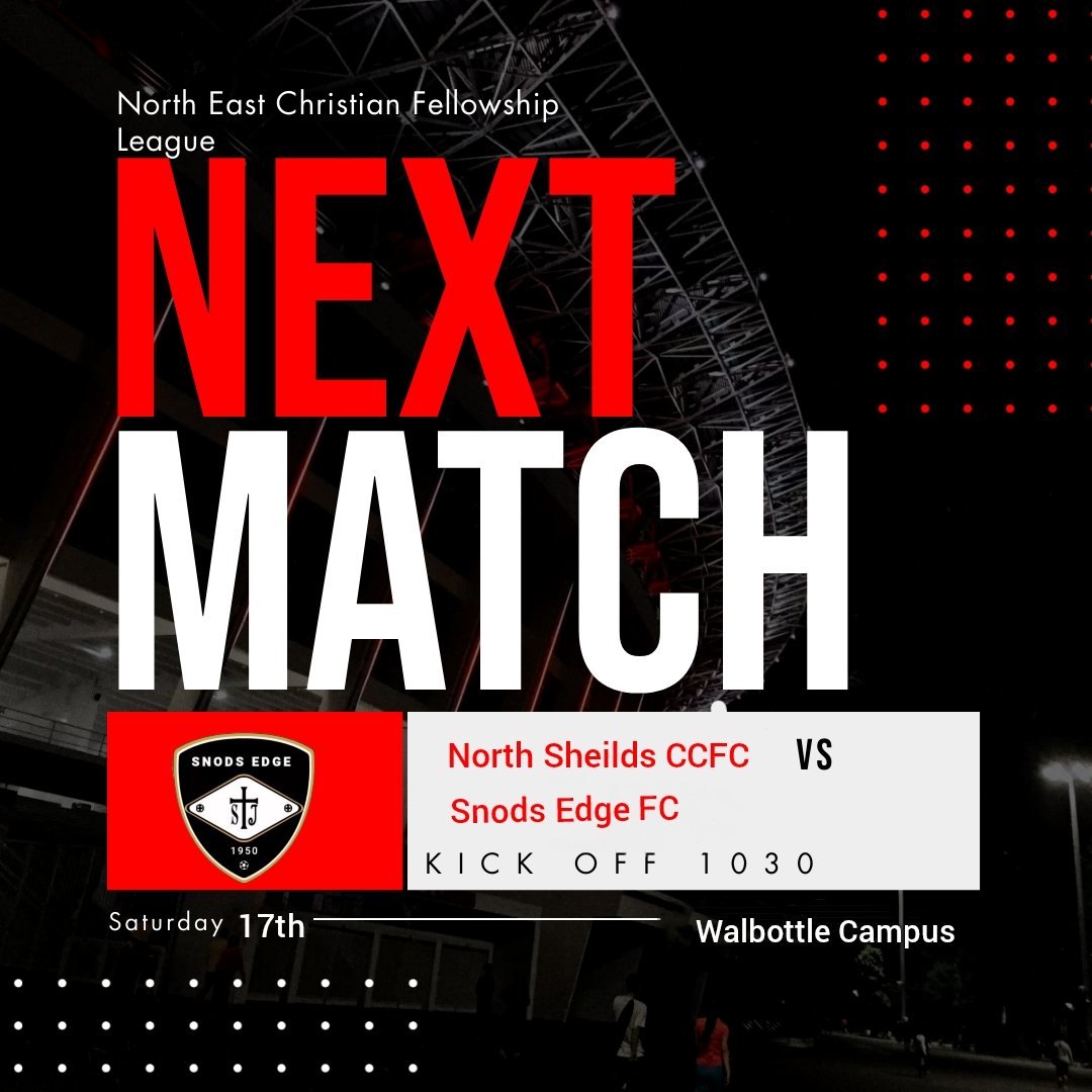SnodsEdgeFC's tweet photo. Next up, we travel to walbottle to face @northshieldsccfc in the North East Christian Fellowship League,

4G pitch, so all being well baring a tornado, the match will go ahead 

#durhamfootball #consettfootball #nonleauge #nonleagefootball #northeast #northeastfootball https://t.co/DitGbUxCPM