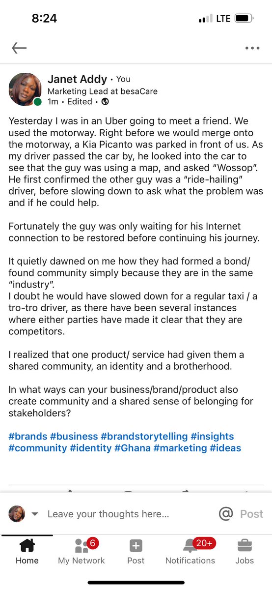 AkuAtMarketing's tweet photo. In what ways can your brand/business create a sense of community for stakeholders?

Follow me for stories that dig up insights which can drive your brand’s marketing. https://t.co/j3CyljpnPM