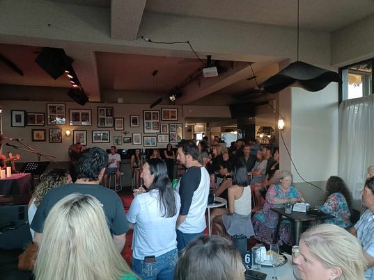 OctoberPresents's tweet photo. The response to the Eddie Vedder and Chris Cornell Acoustic tribute was amazing! Thank you to everyone who came out to the show! https://t.co/gRYD6ThGN4