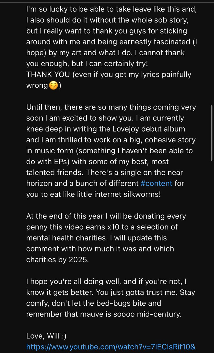sootupdate's tweet photo. Wilbur posted a comment on his new YouTube video on Wilbur Music! https://t.co/TtiWqM5cOg