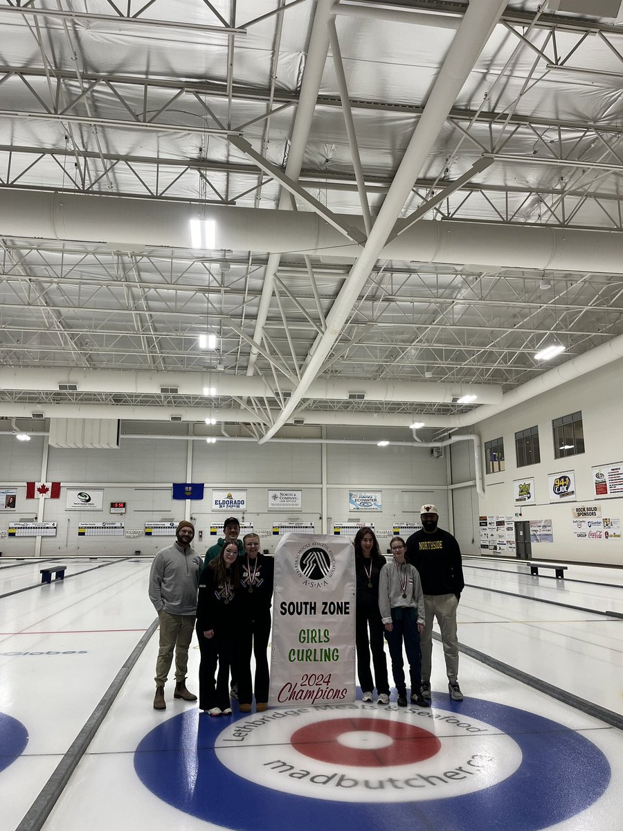 Congratulations to our girls curling team on capturing gold at zones earlier in the week! 

They are off to ASAA Provincial Championships later in the month!