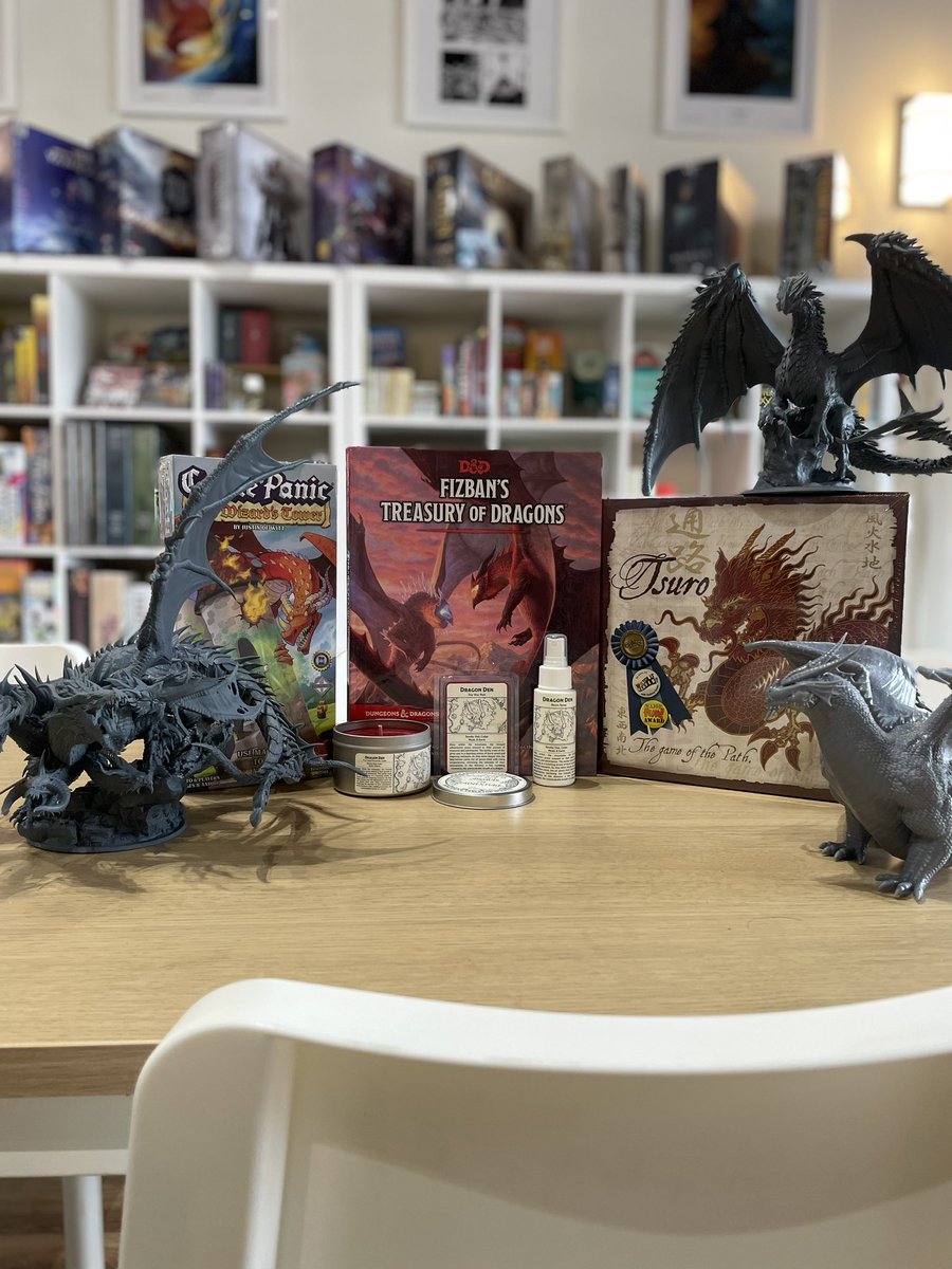 CraftyGamerShop's tweet photo. Happy belated Lunar New Year! It’s the Year of the Dragon and we can’t be any more excited about it! 

#thecraftygamer #lunarnewyear #yearofthedragon #dragon #boardgamesofinstagram #boardgames #dnd5e #dnddragon #castlepanic #tsuro https://t.co/jya48Lq2ZV