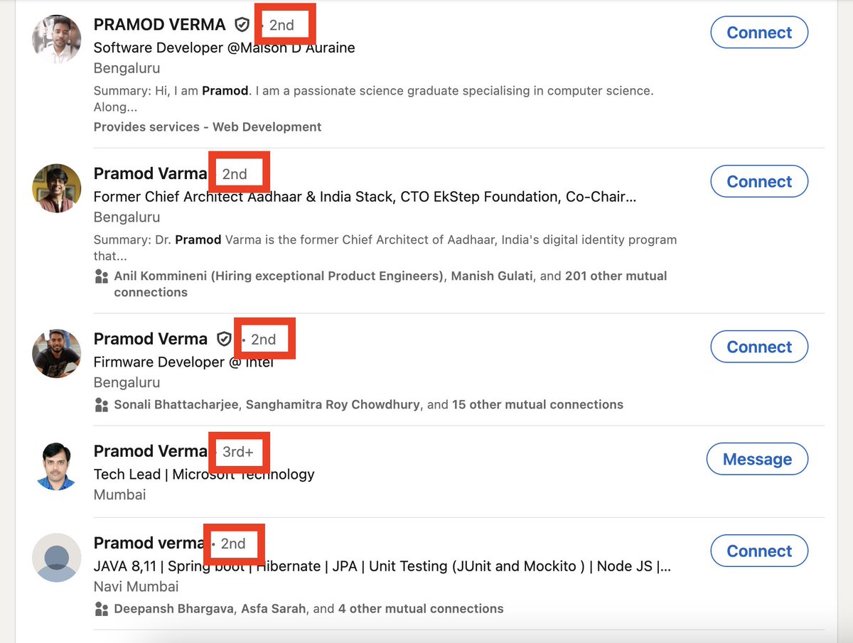 Have you noticed a small icon on the right of LinkedIn profiles?

It tells you how closely you are related to a user (1st, 2nd or 3rd-degree connection).

How does LinkedIn do this?