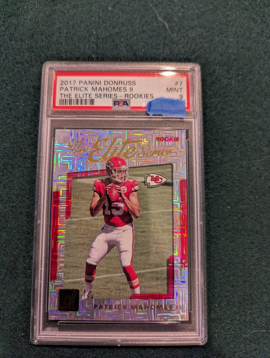 $300 shipped.  2017 Donruss
Mahomes Rookie

PM if interested