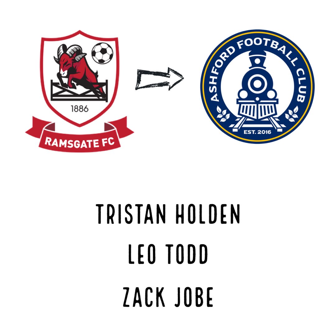 RamsgateAth_FC's tweet photo. ✍🏼 NEW SIGNINGS

We are delighted to welcome Tristan Holden, Leo Todd and Zack Jobe to the club who are registered on loan from @RamsgateFC. A big thanks to Ramsgate for assisting in getting these over the line! 

#UPTHESTEAMERS 🚂 https://t.co/K1kJ2We9K3